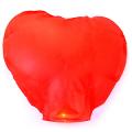 Дирижабль желаний (небесный фонарик), красное сердце, 108 см.